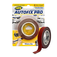 AUTOFIX PRO - 12мм x 2м - автомобильная двусторонняя клейкая лента (скотч)