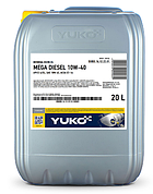 Олива моторна YUKO MEGA DIESEL 10W-40 API CI-4/SL (17,5 кг/20л)
