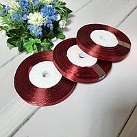 Стрічка атласна марсала 0,6 см