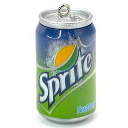 Підвіска, брелок у вигляді банки Sprite, розмір 45х23мм, 1шт.