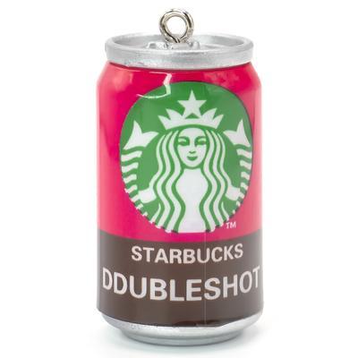 Підвіска, брелок у вигляді банки Starbucks рожевий, розмір 45х23мм, 1шт.