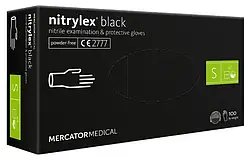 NITRYLEX® BLACK Рукавички нітрилові, S (black)