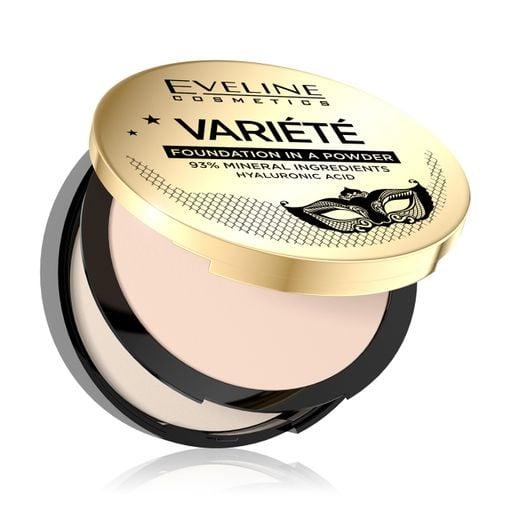 Мінеральна компактна пудра для обличчя Eveline Cosmetics Variate Mineral Ingredients Powder тон No10 Ivory, 8 г