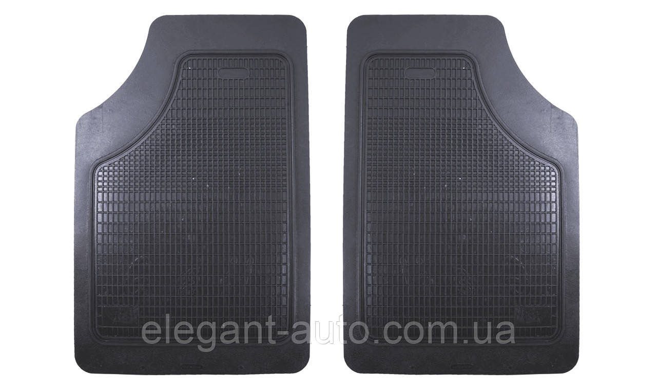 Килимки гумові (2шт ) чорні "Акцент" YP-GROUP "Дубно" ПРЕМІУМ (передні)