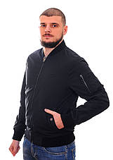 Куртка-вітровка чоловіча Lacoste 22-1188 темно-синя L, фото 4