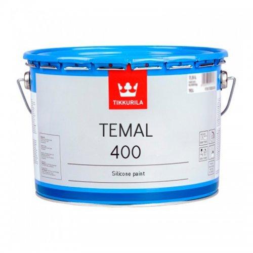 Tikkurila Temal 400 - термостійка фарба для металу (чорний), 10 л