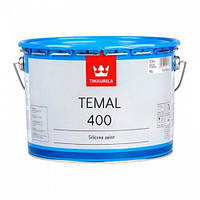 Tikkurila Temal 400 - термостойкая краска для металла (черный), 10 л