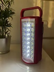 Ліхтар переносний Alfarid світлодіодний з повербанком 24 LED, ЗУ 220V, USB-зарядний пристрій