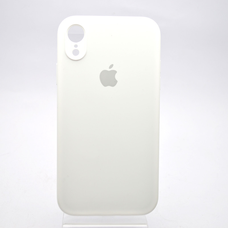 Чохол силіконовий з квадратними бортами Silicone case Full Square для iPhone Xr White Білий