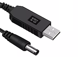 Кабель юсб (USB) для вай фай роутера USB-DC працює від повербанка 5,5×2,5 мм 12V вольт