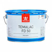 Tikkurila Temalac FD 50 - полуглянцевая алкидная противокоррозионная краска для металла (База TVL), 9 л