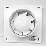 Побутовий витяжний вентилятор осьовий білий тихий 120 мм BOREY 120S (OSTVENT), фото 2