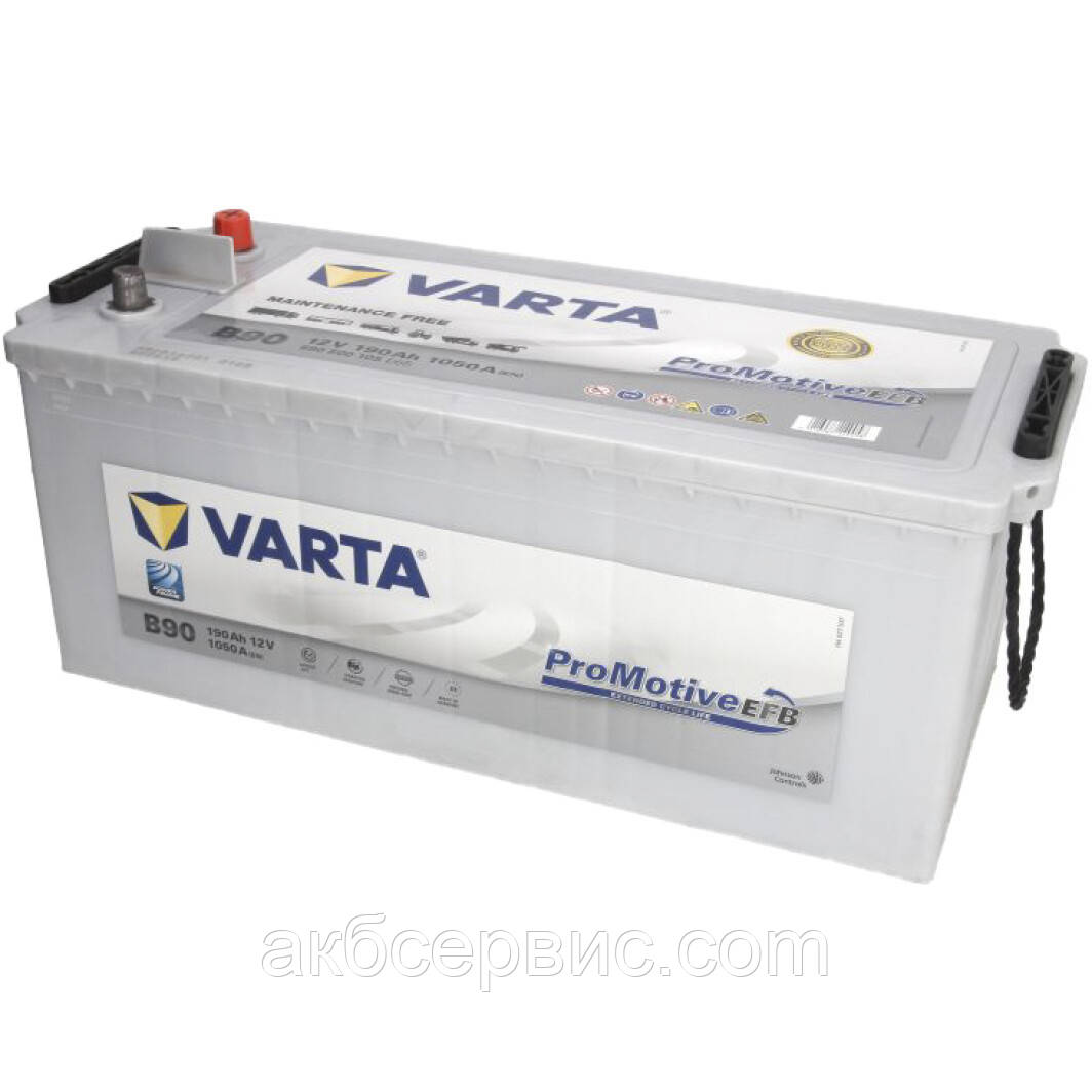 Акумулятор автомобільний Varta 6СТ-190 Promotive EFB (B90), фото 1