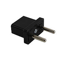 Адаптер "американка" 10А, чорний (62-23-08) Арт.39757 AY-KA