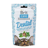 Brit Care Cat Snack Dental-беззерновое лакомство для кошек, для здоровья зубов и десен 50гр