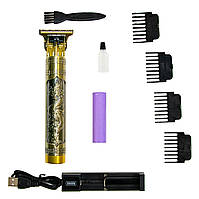 Машинка для стрижки волос Professional Hair Clipper TH-8002 с эмблемой дракона, SP2, Для лица, шеи, глаз