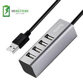 Hoco HB1 USB HAB  на 4 порти  gray