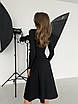 Жіноча сукня міді Чорний, фото 3