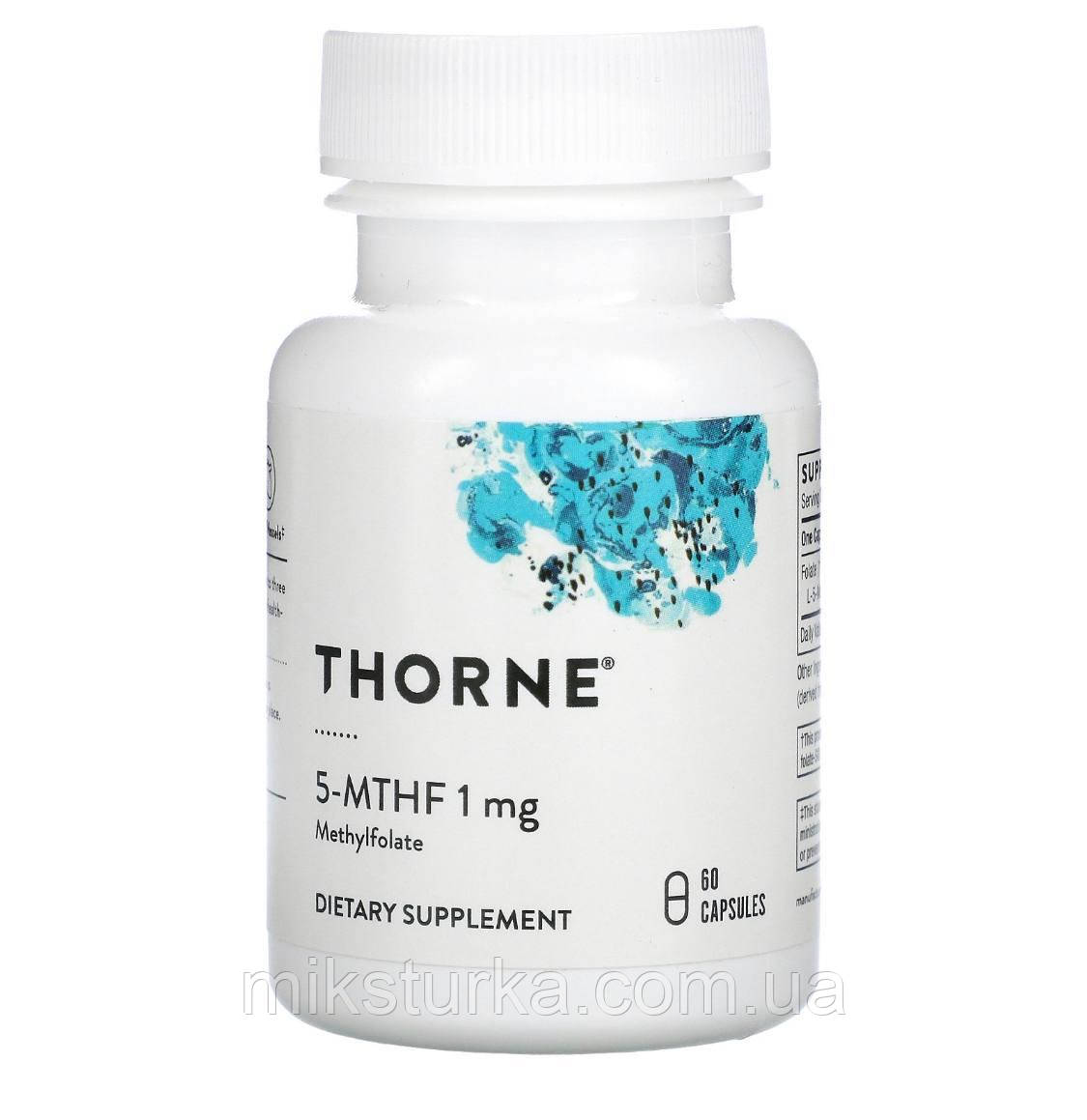 Метилфолат, 5-MTHF, 1 мг, Thorne від iHerb
