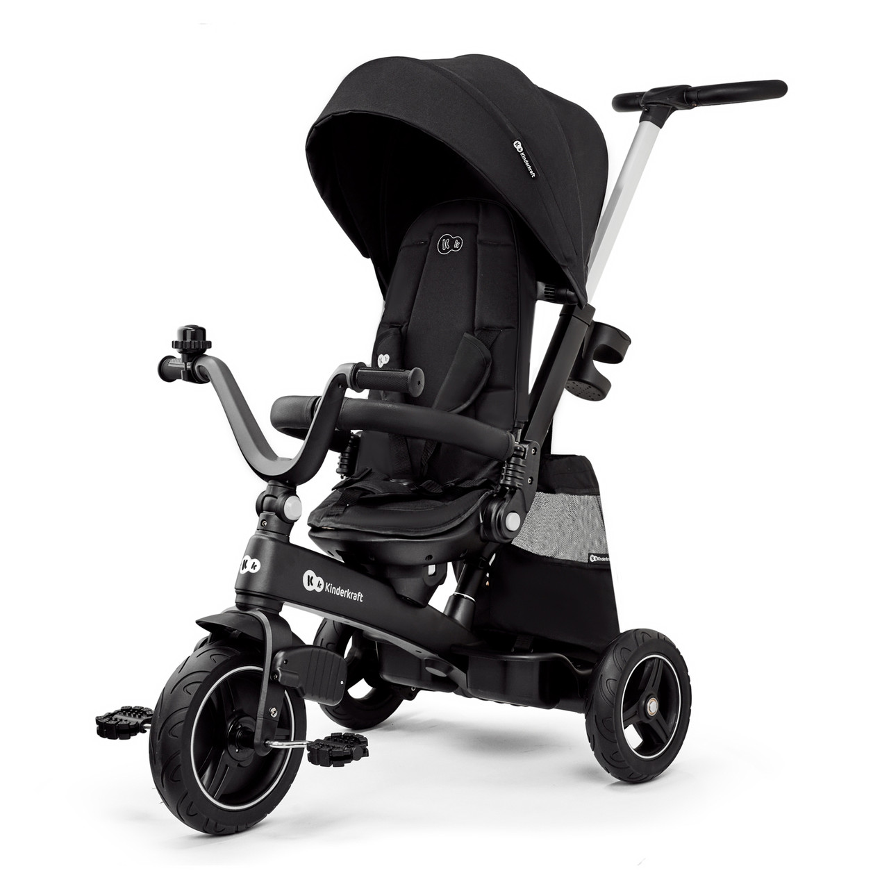 Дитячий триколісний велосипед Easytwist Black Kinderkraft KREASY00BLK0000