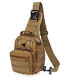 Сумка тактична плечова EDC (під пістолет) койот S000092, фото 3
