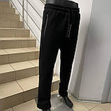 Спортивні чоловічі штани теплі чорні, фото 7