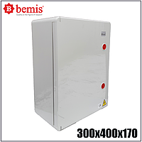 Бокс монтажный пластиковый с металлическим основанием Bemis ABS 300х400х170 IP66