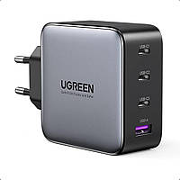 Зарядное устройство UGREEN CD226 GaN 100W 3xUSB-C, 1xUSB-A, PD3.0, QC4.0+ GAN X Зарядка на 4 ПОРТА