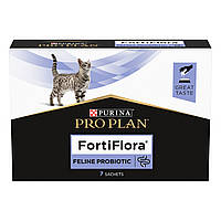 Пробиотик PRO PLAN FortiFlora для взрослых кошек и котят для здорового пищеварения, укрепления иммунитета 7х1г