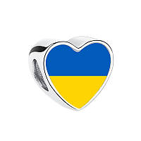 Шарм "Сердце Украины" серебро 925