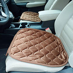 Комплект накидок на сидіння з коричневого велюру