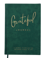 Блокнот деловой GRATEFUL, А5, 96 л., линия, т.-зеленый, иск.кожа