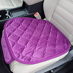 Накидка на переднє сидіння зі стьобаного велюру фіолетова