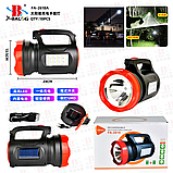 Ручний LED ліхтар FA-2618A (з бічною LED-панельою, заряджання 220V), фото 5