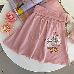 Спідниця з качкою Daisy Duck 280009 Disney, Світло-рожевий, Дівчинка, Літо, 104 см