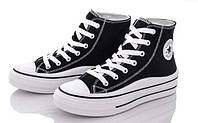 Кеды CONVERSE ALL STAR Унисекс высокие черные 38, 39, 40 размер Co0020