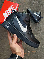 Кроссовки, кеды отличное качество Nike Air Force 1 High Winter Black White Размер 36