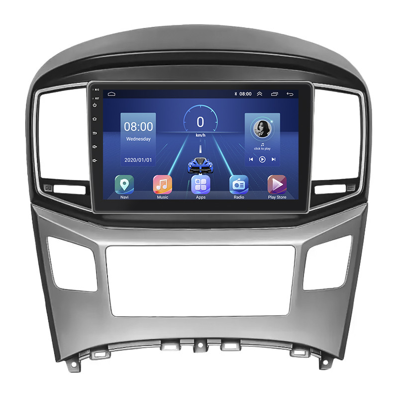 Штатна магнітола Lesko для Hyundai H-1 II Рестайлінг 2015-2018 екран 9" 2/32Gb 4G Wi-Fi GPS Top Хюндай