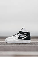 Кроссовки, кеды отличное качество Nike Air Force 1 Lv8 Mid White Black Размер 37