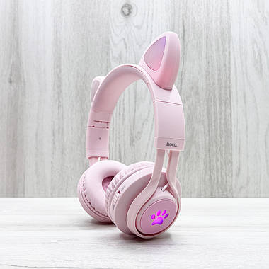 Бездротові навушники HOCO W39 Cute Kids (рожеві), фото 2