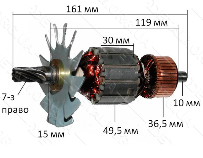 Якорь отбойный молоток Makita HM 1200 - фото 1 - id-p251322151