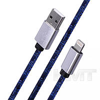 Apple Leather Lightning USB Cable (1m) Blue