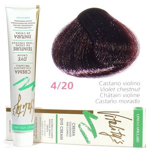 4/20 Фіолетовий шатен VITALITY’S Collection Фарба для волосся з екстрактами трав, 100 мл