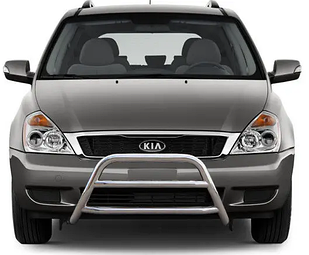 Кенгурятник  нерж на Kia Carnival 2006-