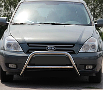 Кенгурятник WT006 нерж Kia Carnival 2006-