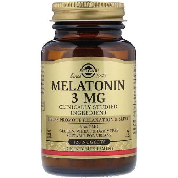 Мелатонін Solgar Melatonin 3 mg 120 Nuggets