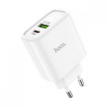 СЗУ « Hoco - C57A Speed charger » PD+QC3.0 — (EU) — White