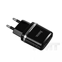 СЗУ и кабель Lightning « Hoco - C12 Smart » 2 USB 2.4A (EU) Black