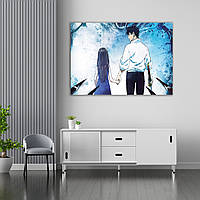 Плакат-постер с принтом Магическая битва - Jujutsu Kaisen The Movie - Sorcery Fight - Оккоцу Юта - Рика 2 A4