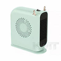 Тепловентилятор спіральний Енергоощадний нагрівач Deer 800 W Green